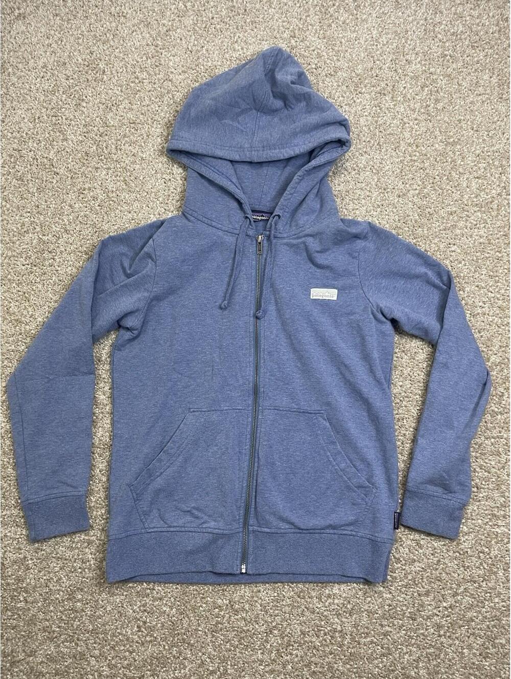 Patagonia Worn Wear Organic Cotton Full Zip Hoody Sweater XS